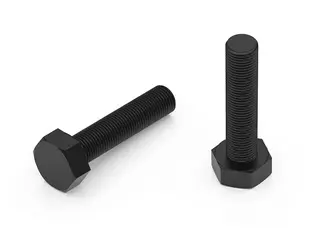 Śruba z łbem sześciokątnym M10 x 20mm, DIN 34810 (DIN931/933), PA kolor czarny