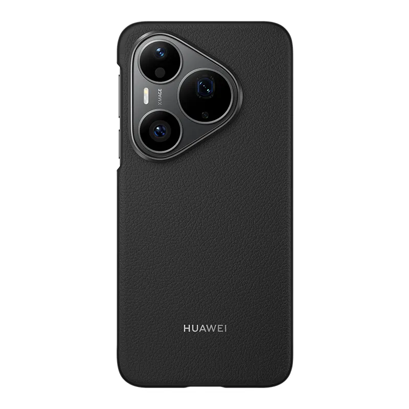 Etui do HUAWEI Pura 90s Pro - Czarne ze skóry wegańskiej