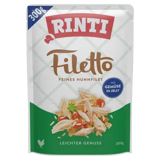 Korzystny pakiet Rinti Filetto w galarecie, 24 x 300 g - Kurczak i warzywa