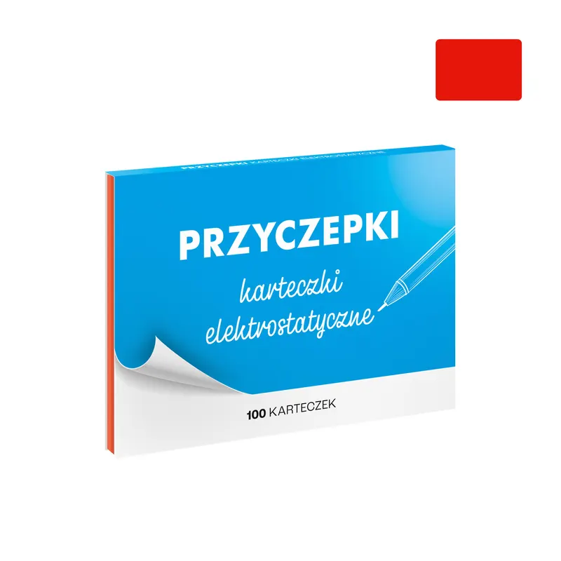 PRZYCZEPKI - czerwone karteczki elektrostatyczne