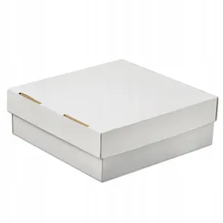 40x Pudełko karton na muffiny pączki 30x30x10 cm BARDZO MOCNE opakowanie