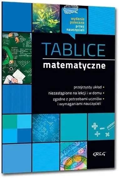Tablice matematyczne Greg kompendium wzorów dla uczniów 88 stron