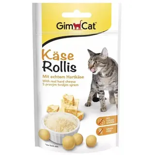 GIMCAT Käse-Rollis Chrupiące serowe kąski – przysmak dla kota – 40g