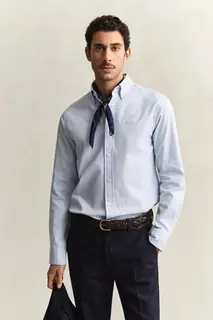 Gant Bawełniana Koszula Męska Z Długim Rękawem Regular Fit