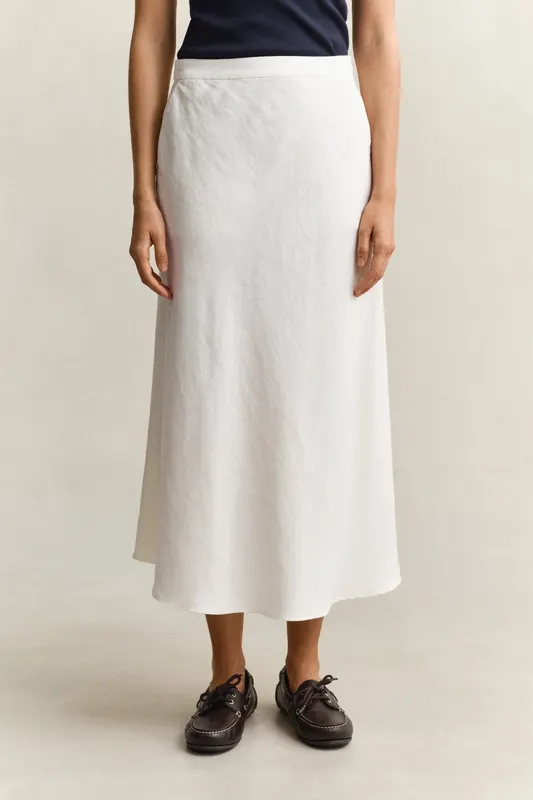 Gant Spódnica Damska Relaxed Fit Biała