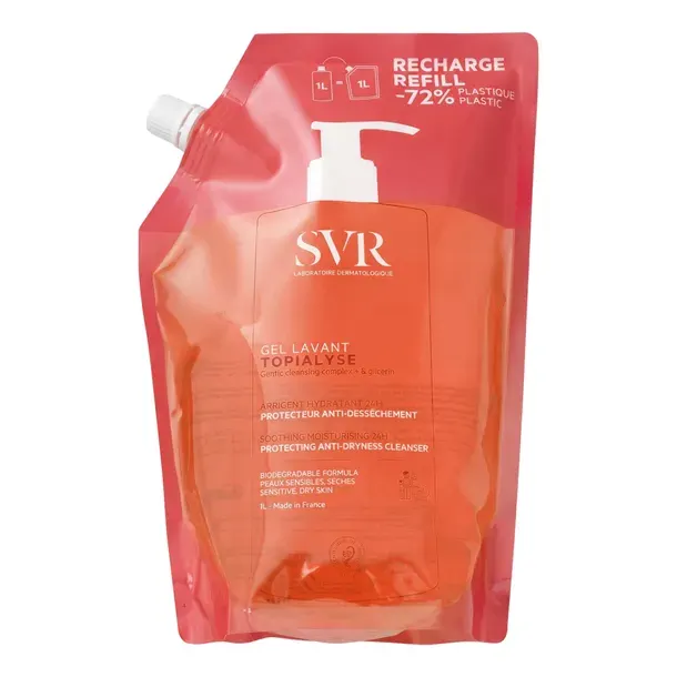 SVR TOPIALYSE GEL LAVANT ŻEL DO MYCIA CIAŁA 1000 ML WKŁAD UZUPEŁNIAJĄCY