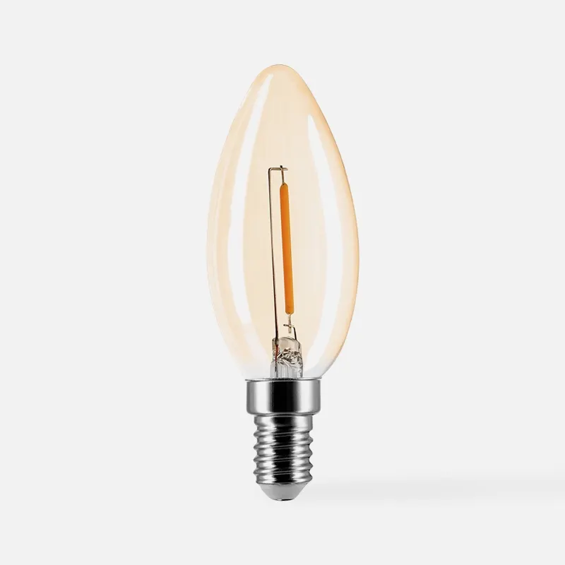 Żarówka ORO AMBER E14 C35 1W WW