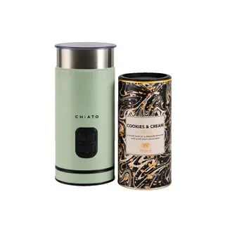 Zestaw spieniacza do mleka CHiATO milkPLAY i gorącej czekolady Whittard of Chelsea Luxury White