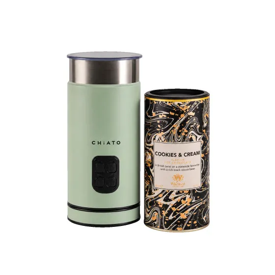 Zestaw spieniacza do mleka CHiATO milkPLAY i gorącej czekolady Whittard of Chelsea Luxury White