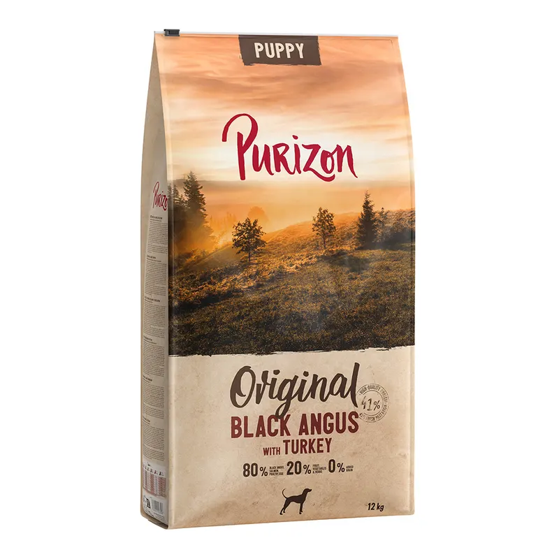 Purizon Puppy, wołowina Black Angus i indyk - 12 kg