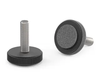 Stopka stała radełkowana z filcem D-32mm M10 x 30mm