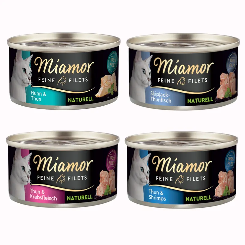 Pakiet próbny Miamor Feine Filets Naturelle, 12 x 80 g - Pakiet mieszany I