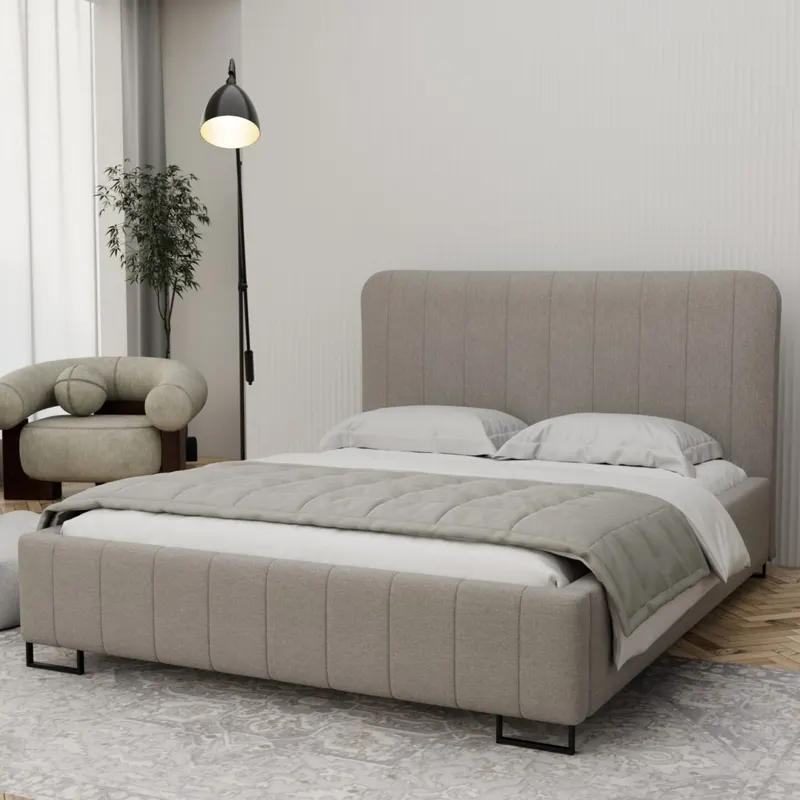 Łóżko kontynentalne Vela Rozmiar łóżka - 160x200 cm | Pojemnik - Nie | Tkanina obicia - Grupa 3