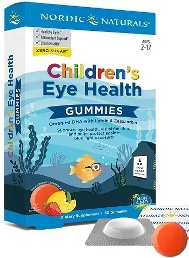 Nordic Naturals Children's Eye Health Lemoniada Truskawkowa 30 żelek