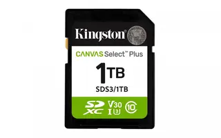 Kingston Karta pamięci SD 1TB Canvas Select Plus Gen3 150MB/s