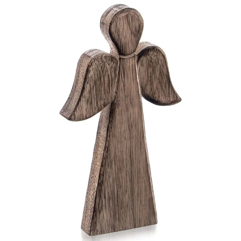 Figurka drewniana świąteczna anioł MANGO 24 cm