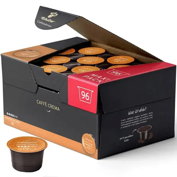 TCHIBO CAFISSIMO CAFFE CREMA VOLLMUNDIG 96 KAPSUŁ