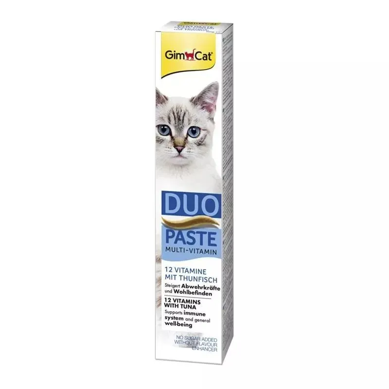 GIMCAT Duo Paste Multi-vitamin z tuńczykiem – przysmak dla kota – 50g