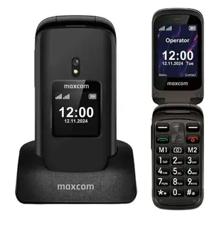 Telefon komórkowy z Klapką dla seniora Maxcom MM834 4G Duże Klawisze, SOS