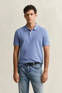 Gant Bawełniana Koszulka Polo Męska Z Krótkim Rękawem Regular Fit