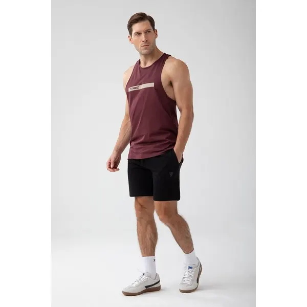 Bordowy tank top męski TW BASIC TANK TOP 181 M BURGUNDY - XL