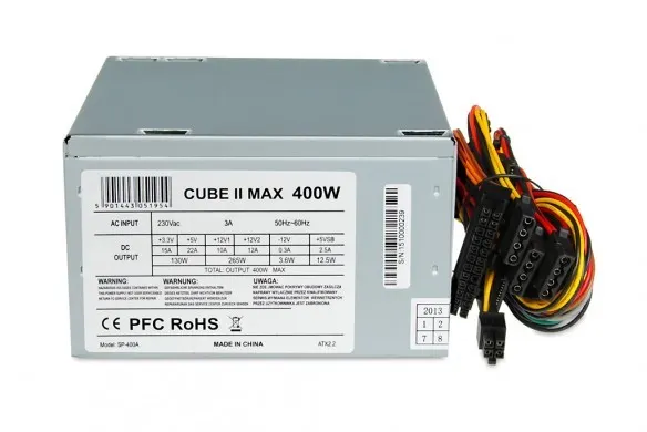 iBOX Zasilacz 400 W CUBE II 12 CM FAN