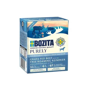 BOZITA Purely Paté Duoprotein Wołowina i renifer - mokra karma dla psa - 370g