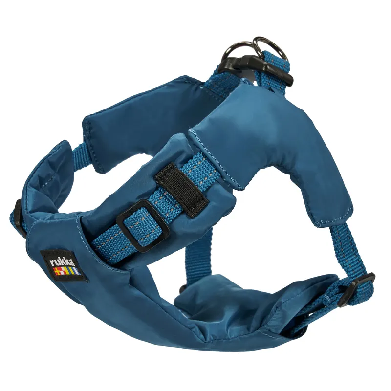 Rukka szelki dla psa Puff Mini - Rozmiar XS 30 - 40 cm obwód klatki piersiowej, petrolowy niebieski