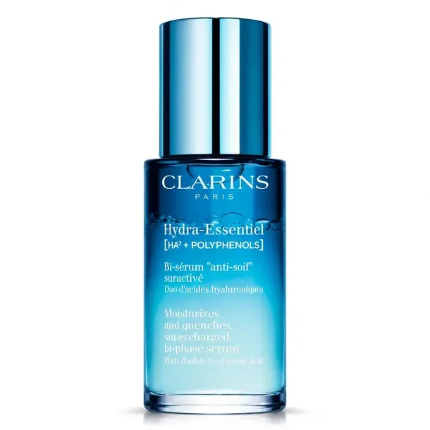 Clarins HYDRA-ESSENTIEL Moisturizes and quenches supercharged bi-phase seru