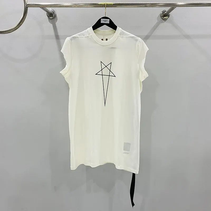 2024 New Summer Versatile Men and Women Couples Loose Size Alien Five Star Print Ribbon Decoration Long Tee T-shirt