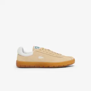Lacoste Damskie Zamszowe Sneakersy Baseshot Beżowy