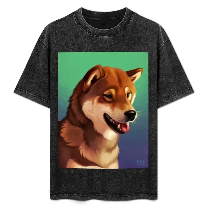 Sesame Shiba Inu T-Shirt Casual Everyday Wear T-Shirt