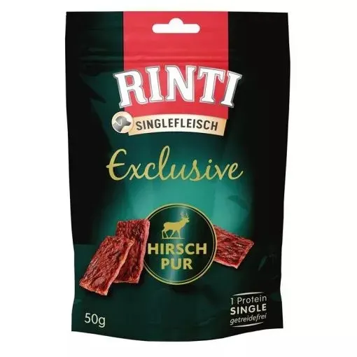 RINTI Singlefleisch Exclusive Mono Jeleń - przysmak dla psa - 50g