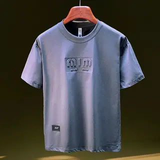 Summer short sleeved T-shirt men's loose half sleeved top 2025 thin casual trendy brand fashionable versatile T-shirt