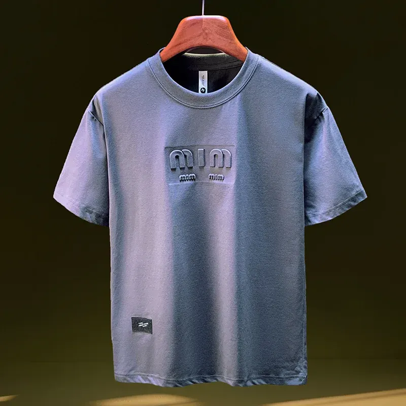 Summer short sleeved T-shirt men's loose half sleeved top 2025 thin casual trendy brand fashionable versatile T-shirt