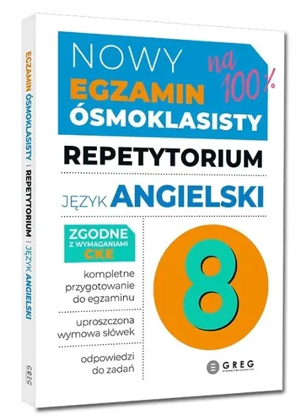 Nowy Egzamin ósmoklasisty - język angielski. Repetytorium - 2026-2027 GREG