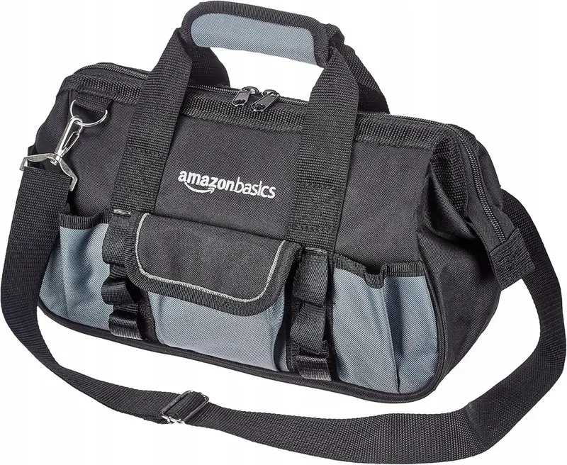 TORBA NARZĘDZIOWA 32 CM 16 KIESZENI UCHWYTY METALOWE