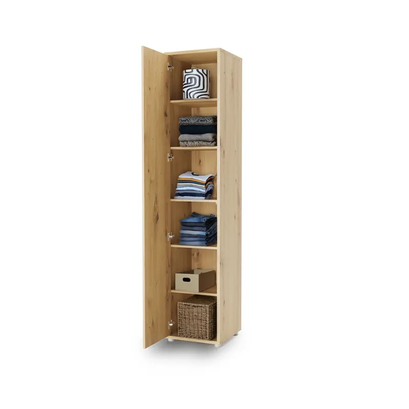 Szafa Bed Concept BC-21 | 45x218X46 cm | Dąb Artisan | Dąb artisan szafa lenart | do sypialni | do małych wnętrz | nowoczesna