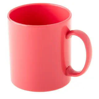 Kubek plastikowy gładki Puggi koral.220ml/DI0082