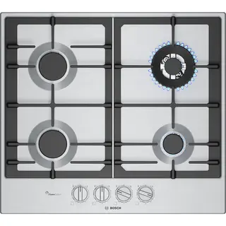 Płyta gazowa Bosch Serie 6 PCH6A5I90 FlameSelect Palnik Wok Żeliwne ruszty Stal szlachetna