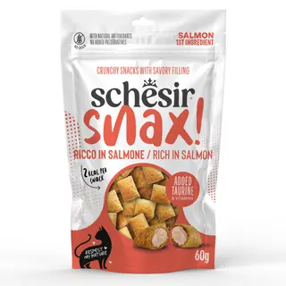 Schesir Snax! Pockets, 60 g - Łosoś
