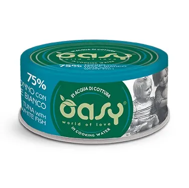 OASY More Love Tuna with white fish - mokra karma dla kota - 70g