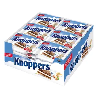 Wafle KNOPPERS Chrupiące z Kremem Mleczno Orzechowym Storck 25g x 24szt