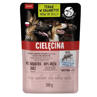 Pet Republic w galarecie, 9 x 500 g - Cielęcina