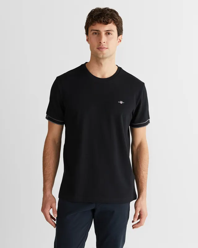 Gant T-Shirt Pique Z Okrągłym Dekoltem