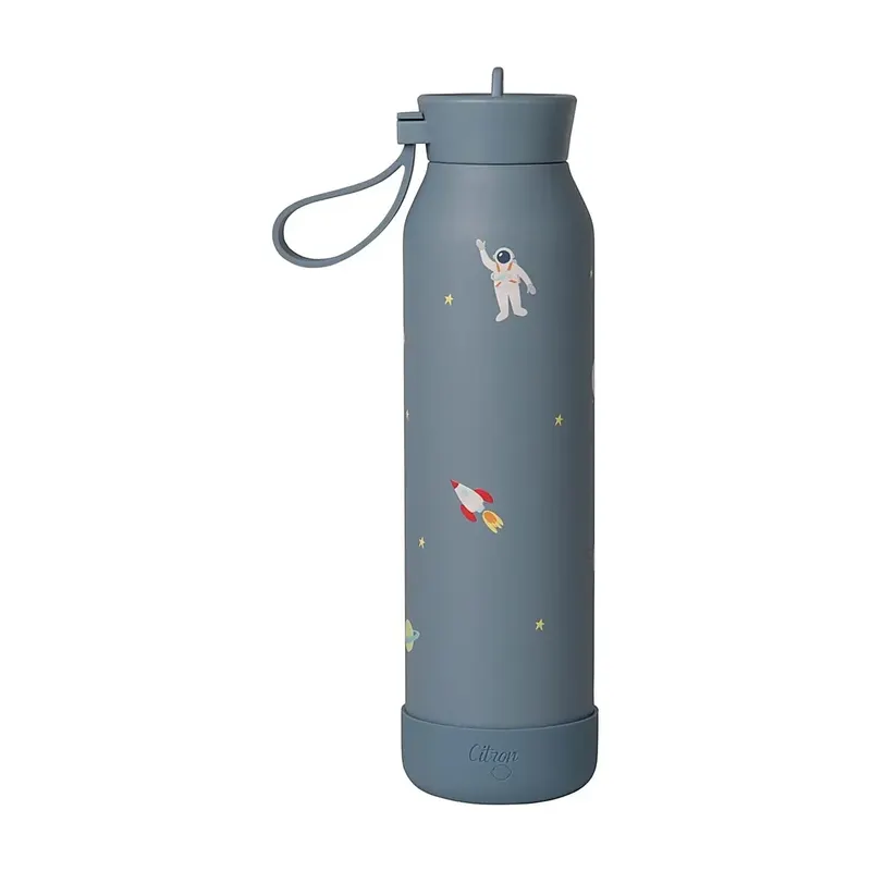 Butelka termiczna ze stali nierdzewnej 350ml Spaceship Dusty Blue Niebieski One size