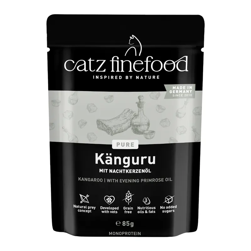 catz finefood Pure Pouch 8 x 85 g - Kangur