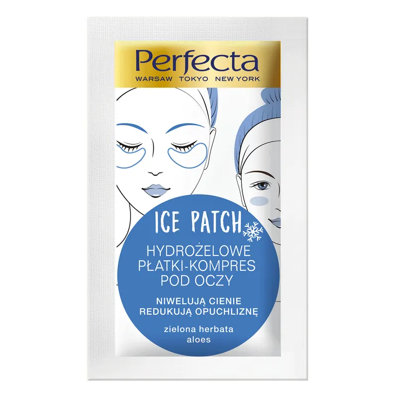 Perfecta Eye Patch hydrożelowe płatki-kompres pod oczy z aloesem, zieloną herbatą i kwasem hialuronowym