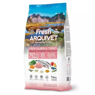 ARQUIVET Fresh Łosoś z indykiem - półwilgotna karma dla psa - 2,5 kg