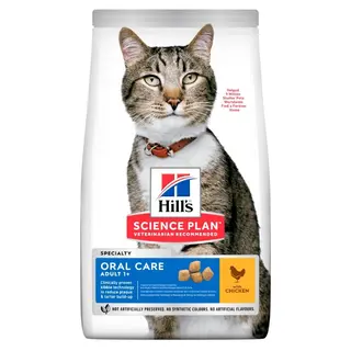 HILL'S Science Plan Adult Oral Care Chicken - sucha karma dla kota - 1,5 kg